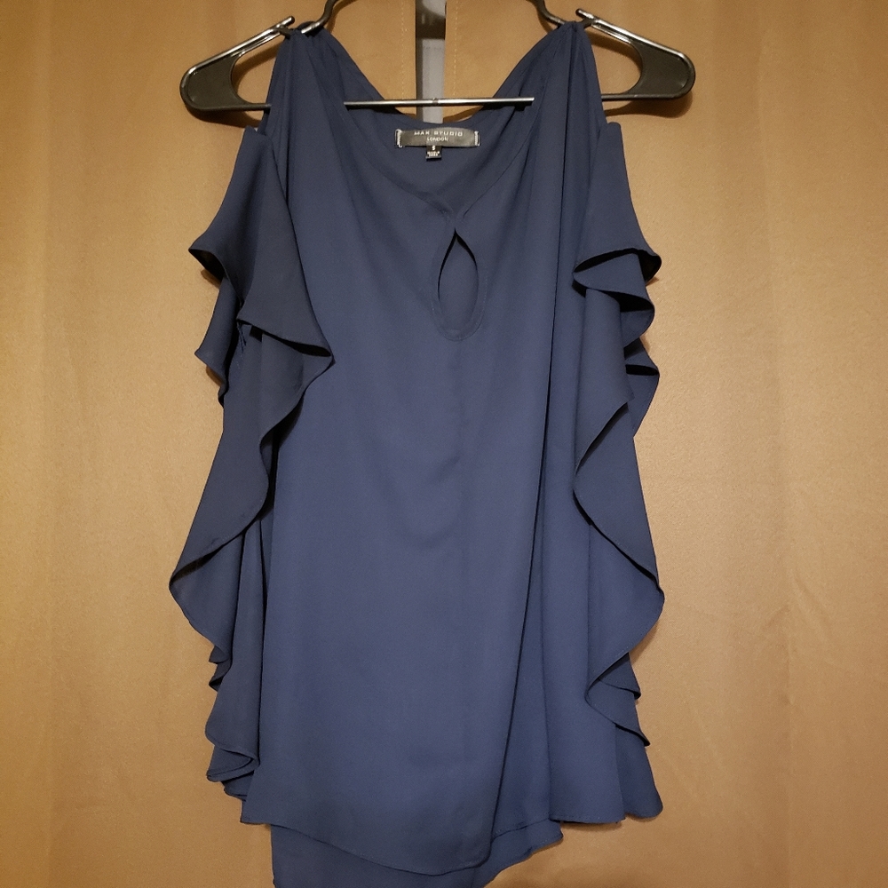 Max Studio Navy Blouse